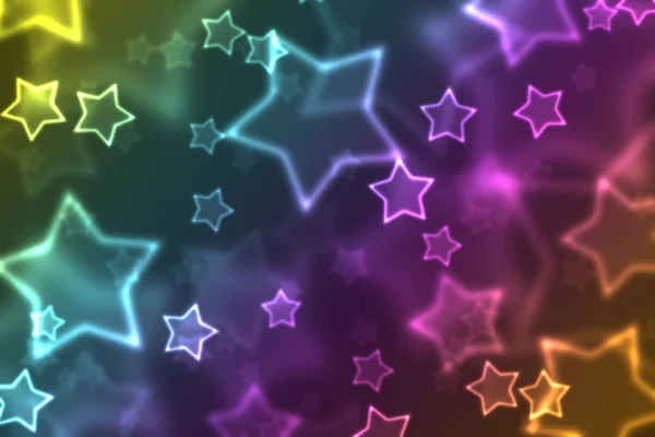 Звезды радужного цвета — стоковое фото