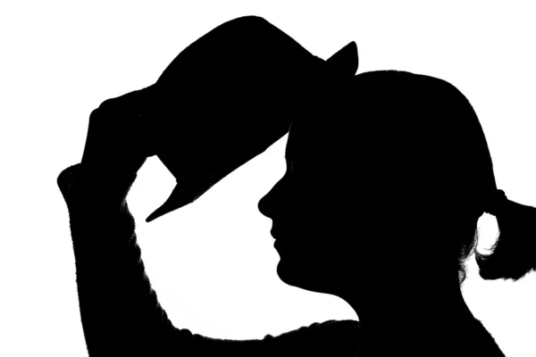 Kvinna puttinga hatt — Stockfoto