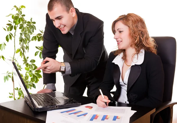 Working together in office — Stock Photo, Image