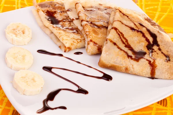 Pancakes with decoration — Stock Photo, Image
