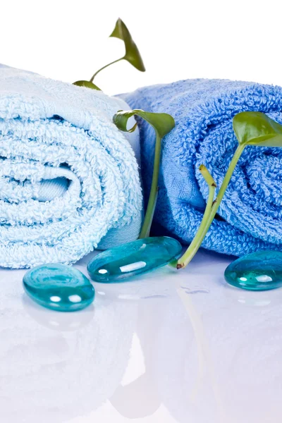 Towels and gems — Stock Photo, Image