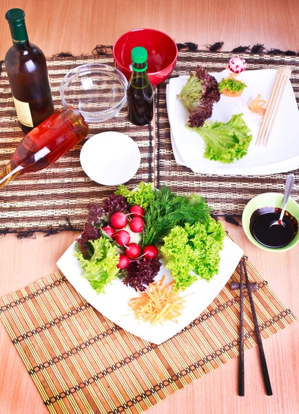 Здорова їжа - салат — стокове фото