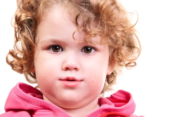 Close-up van een schattig klein meisje — Stockfoto