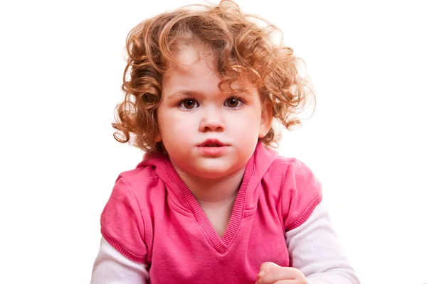 Närbild av en liten flicka — Stockfoto