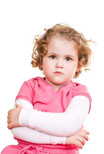 Zlobí malá holčička — Stock fotografie