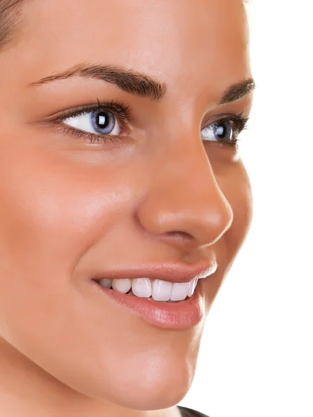 Close-up do rosto da mulher — Fotografia de Stock