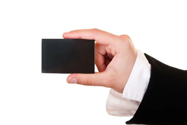 Businesscard в руці — стокове фото