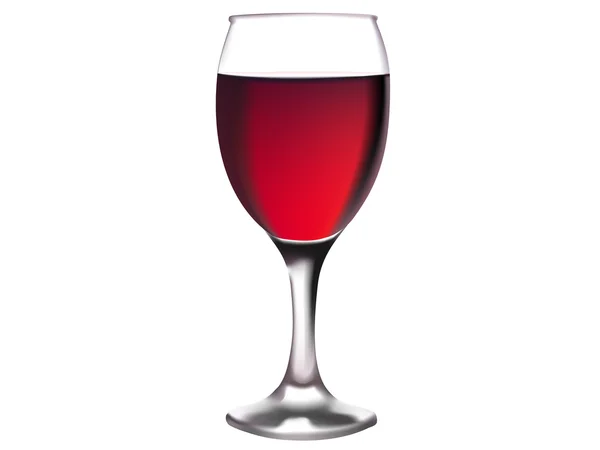 Вектор - келих червоного вина — стоковий вектор