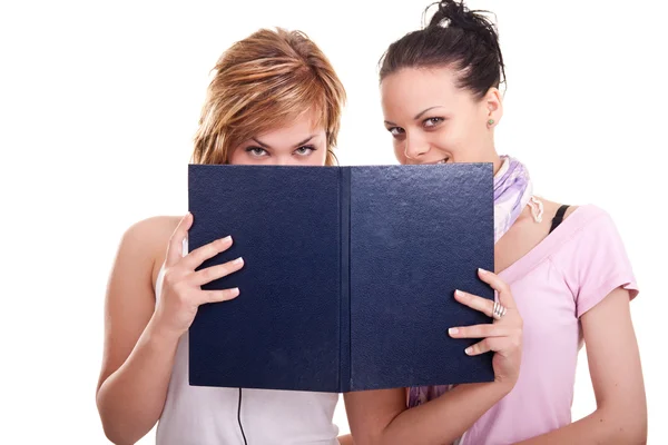 Meninas com livros — Fotografia de Stock