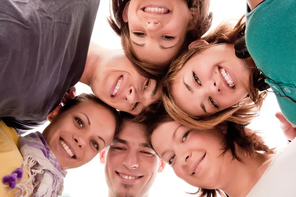 Teenagers in circle — Stock Photo, Image