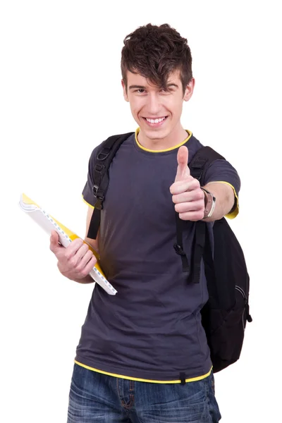 Successful male student — Zdjęcie stockowe