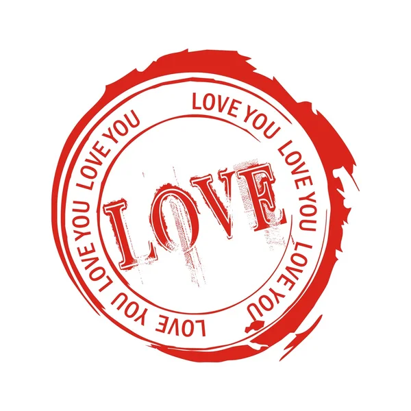 Αγάπη γραμματόσημα — Διανυσματικό Αρχείο