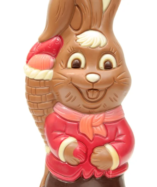 Happy Easter bunny carrying egg Stock Picture