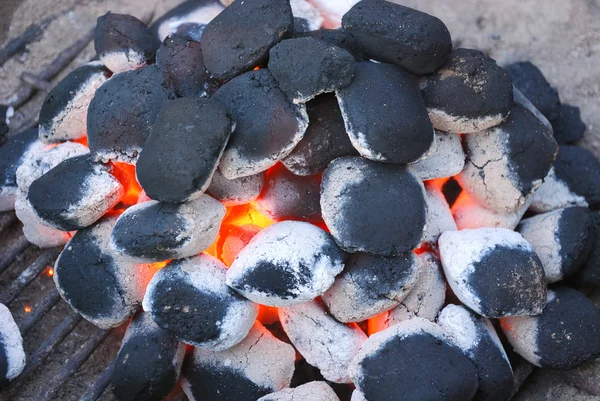 Grill tűz — Stock Fotó