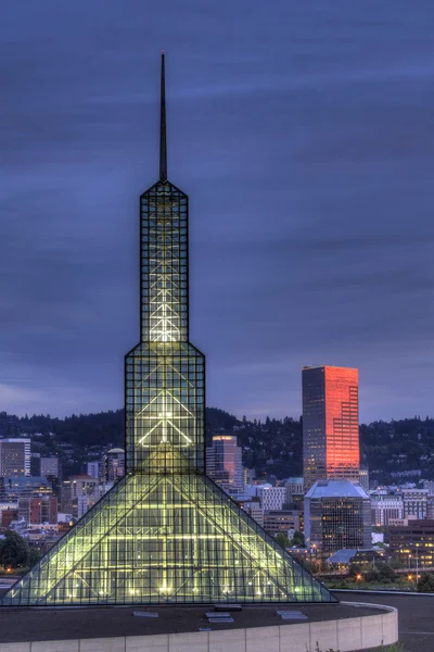 Portland Oregon Downtown Skyline at Blue Hour — Stock Photo, Image