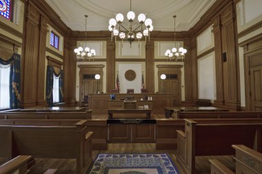 Historic Building Courtroom 3 clipart
