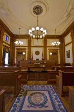 Historic Building Courtroom 2 clipart