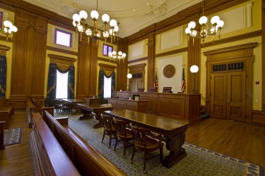 Historic Building Courtroom clipart