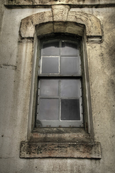 Old Grunge Window of Historic Washington Lighthouse