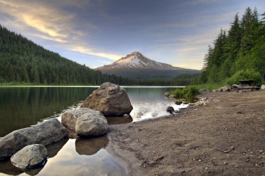 Mount Hood at Trillium Lake 3 clipart