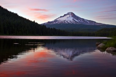 Mount Hood at Trillium Lake 4 clipart