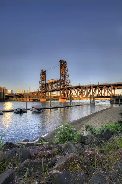 Ponte de aço Portland Oregon 4 — Fotografia de Stock