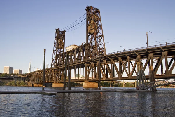 Ocelové mostní portland oregon 3 — Stock fotografie