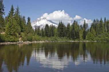 Mount Hood at Mirror Lake clipart