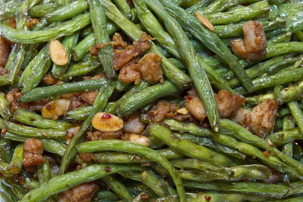 Stock image Chinese Food String Beans with Almond and Chicken 2