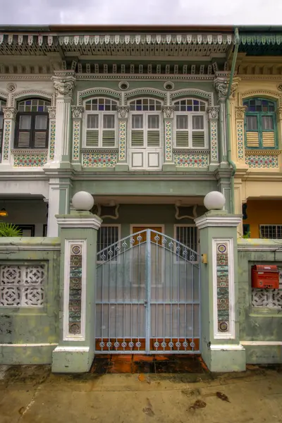 Dom zabytkowy peranakan kolorowy 4 — Zdjęcie stockowe