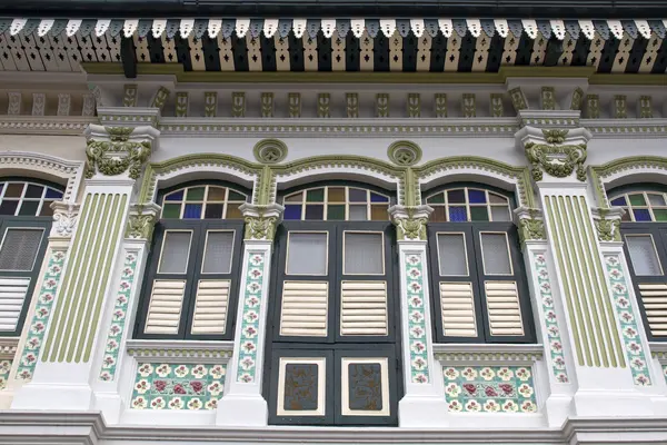 Histórico colorido Peranakan House 5 — Foto de Stock