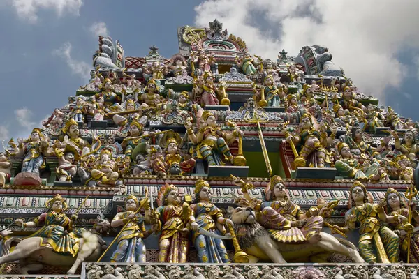 Šrí veeramakaliamman hinduistický chrám Singapur — Stock fotografie