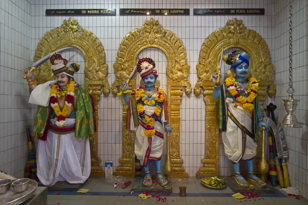 Sri veeramakaliamman hindu Tapınağı Tanrıların — Stok fotoğraf