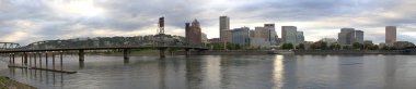 Portland Oregon City Skyline Panorama