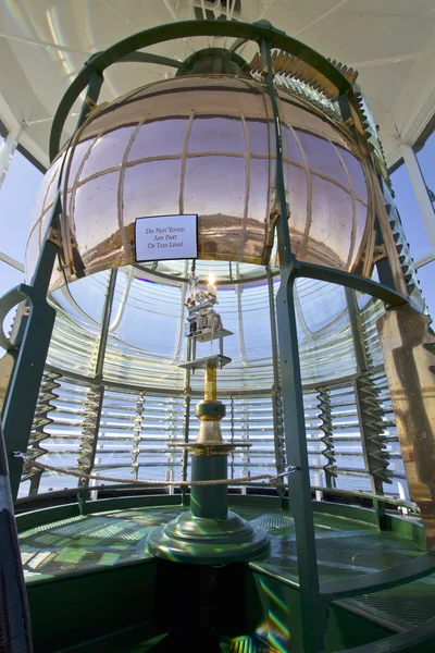 Lighthouse första ordning fresnellins — Stockfoto