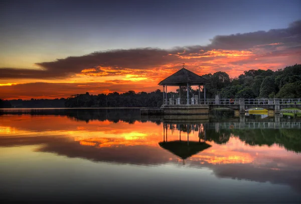 Sunset at the Lake — Stock Photo, Image