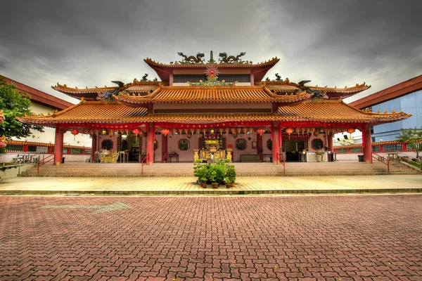 Čínský chrám dlážděné náměstí — Stock fotografie