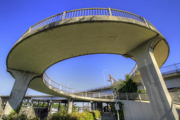 Spiral Bridge Walkway — Stock Photo, Image