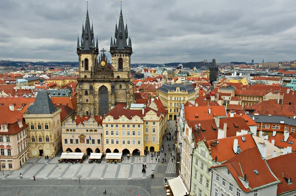 The Old Town Square in the center of Prague City — Stock Photo, Image