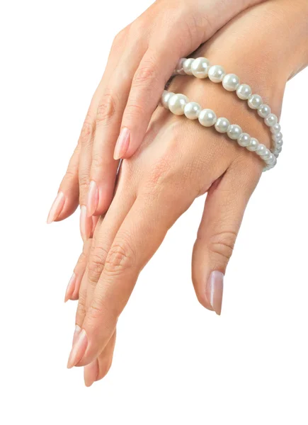 Krásné ženské ruce — Stock fotografie
