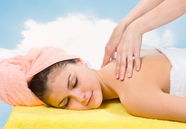 Spa Relaxing.Massage clipart