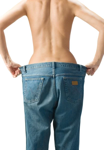 Slim waist. Girl's torso — Stock Photo, Image