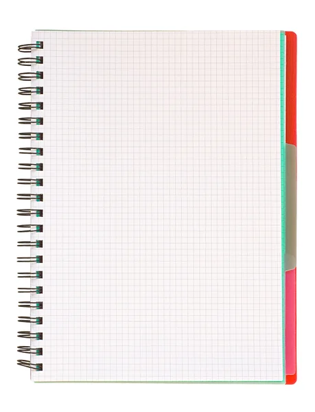 Cuaderno espiral en blanco —  Fotos de Stock