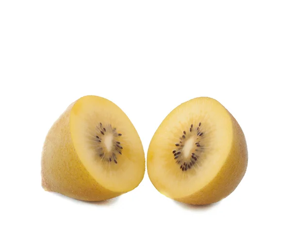 Two pieces of golden kiwi — Stock Photo, Image