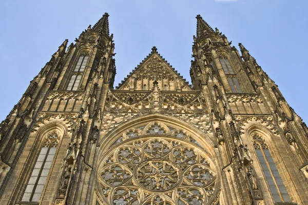 Catedral de San Vito-Castillo de Praga — Foto de Stock