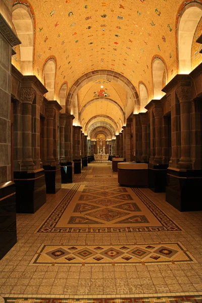 stock image Interior view of church in Quebec, Canada