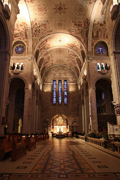 stock image Interior view of church in Quebec, Canada