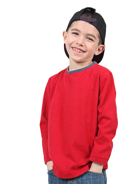 Foto von entzückenden kleinen Jungen mit Hut — Stockfoto