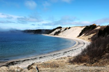 Sandy Beach Landscape In Rural Newfoundland clipart