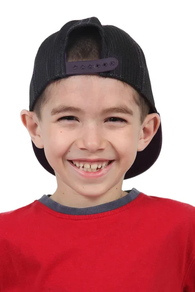 Foto de adorable joven con sombrero — Foto de Stock